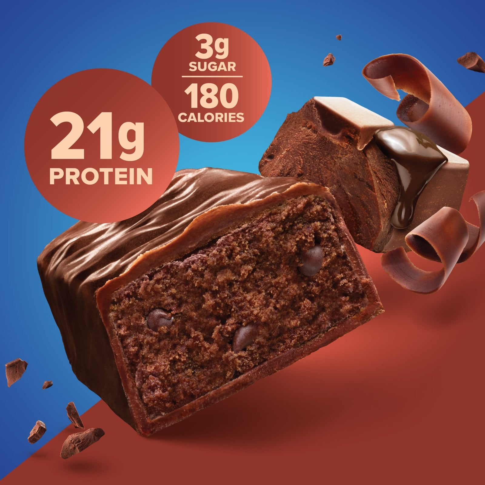 Pure Protein Chocolate Deluxe Protein Bars 12 Count 21G Protein Gluten Free