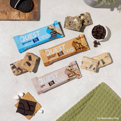Quest Protein Bar, Cookies & Cream, 21G Protein, 12Ct