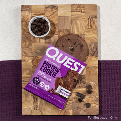 Quest Protein Cookie, High Protein, Double Chocolate Chip, 15G Protein, 4 Count