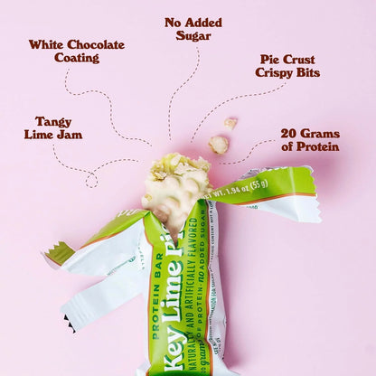 Protein Bars - Protein Snacks with High Protein (12 Count (Pack of 1), Key Lime)