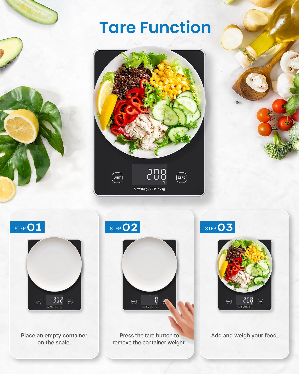 RENPHO Smart Food Weight Scale and RENPHO Smart Scale for Body Weight