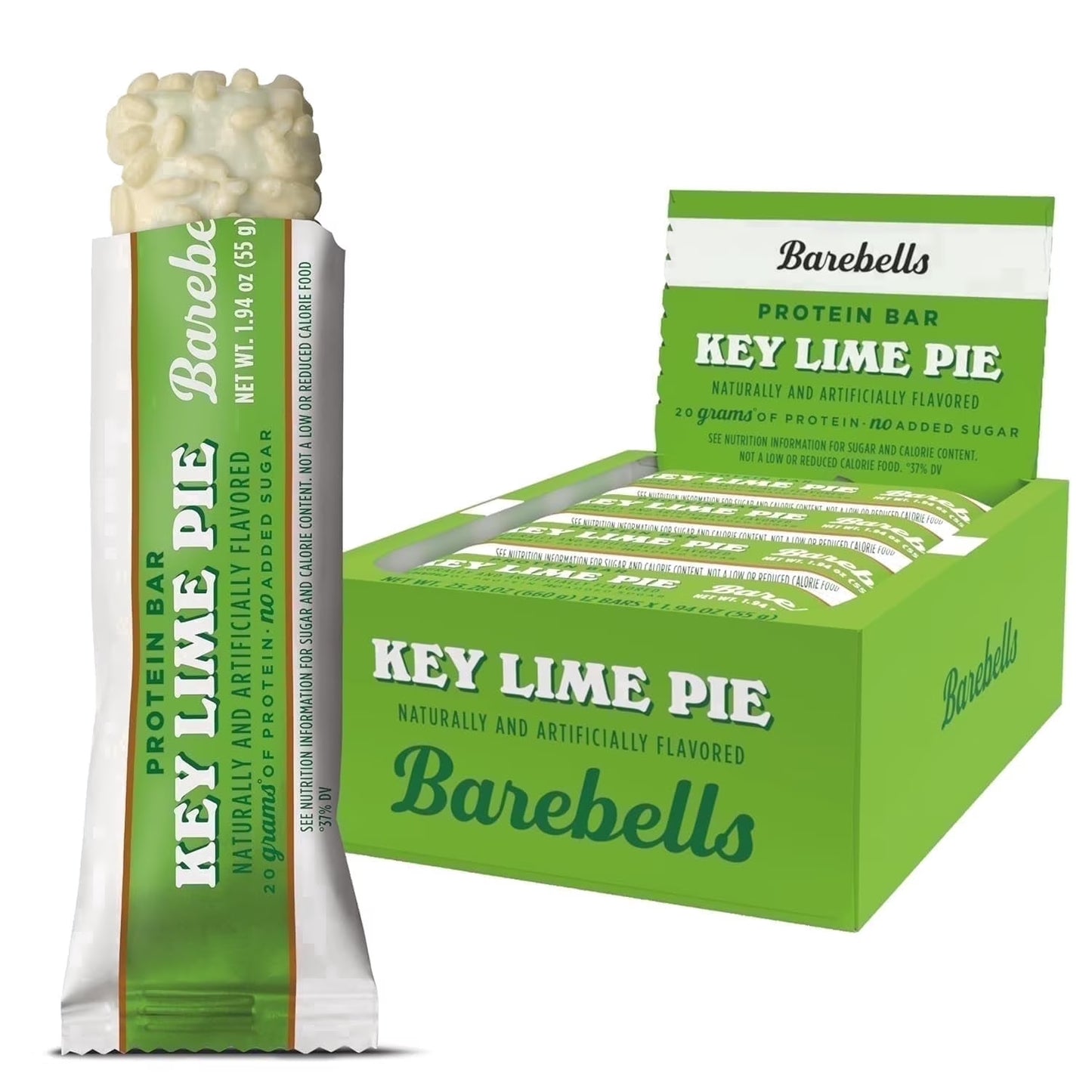 Protein Bars - Protein Snacks with High Protein (12 Count (Pack of 1), Key Lime)