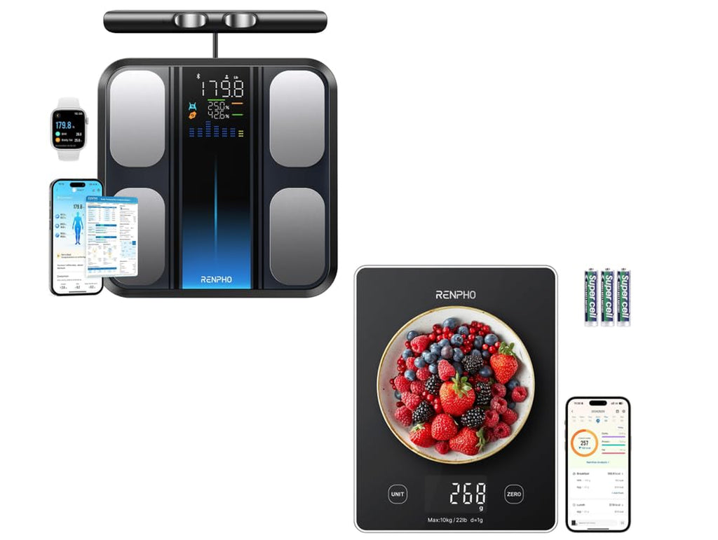 RENPHO Smart Food Weight Scale and RENPHO Smart Scale for Body Weight
