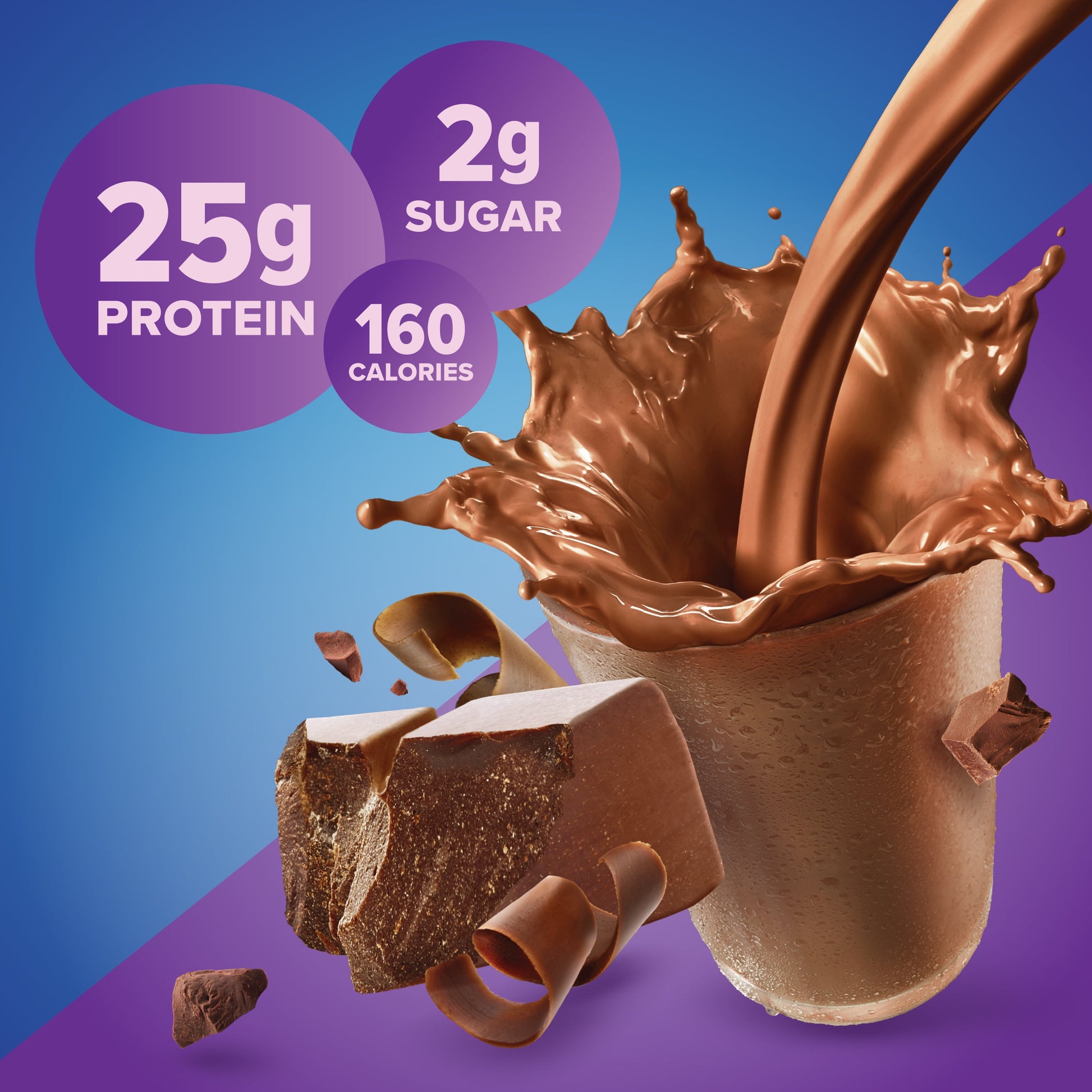 100% Whey Protein Powder, Rich Chocolate, 25G Protein, 1.75 Lb