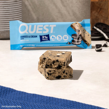 Quest Protein Bar, Cookies & Cream, 21G Protein, 12Ct