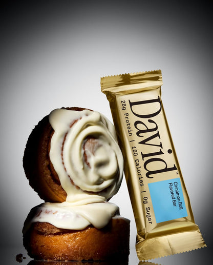 Cinnamon Roll Flavored Protein Bars | 28G Protein | 12 Pack