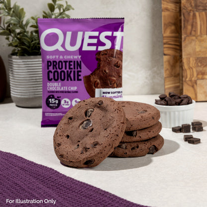 Quest Protein Cookie, High Protein, Double Chocolate Chip, 15G Protein, 4 Count