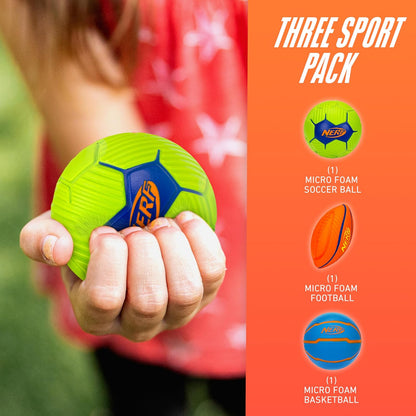 Nerf Franklin Sports Micro Foam Sports Ball Set