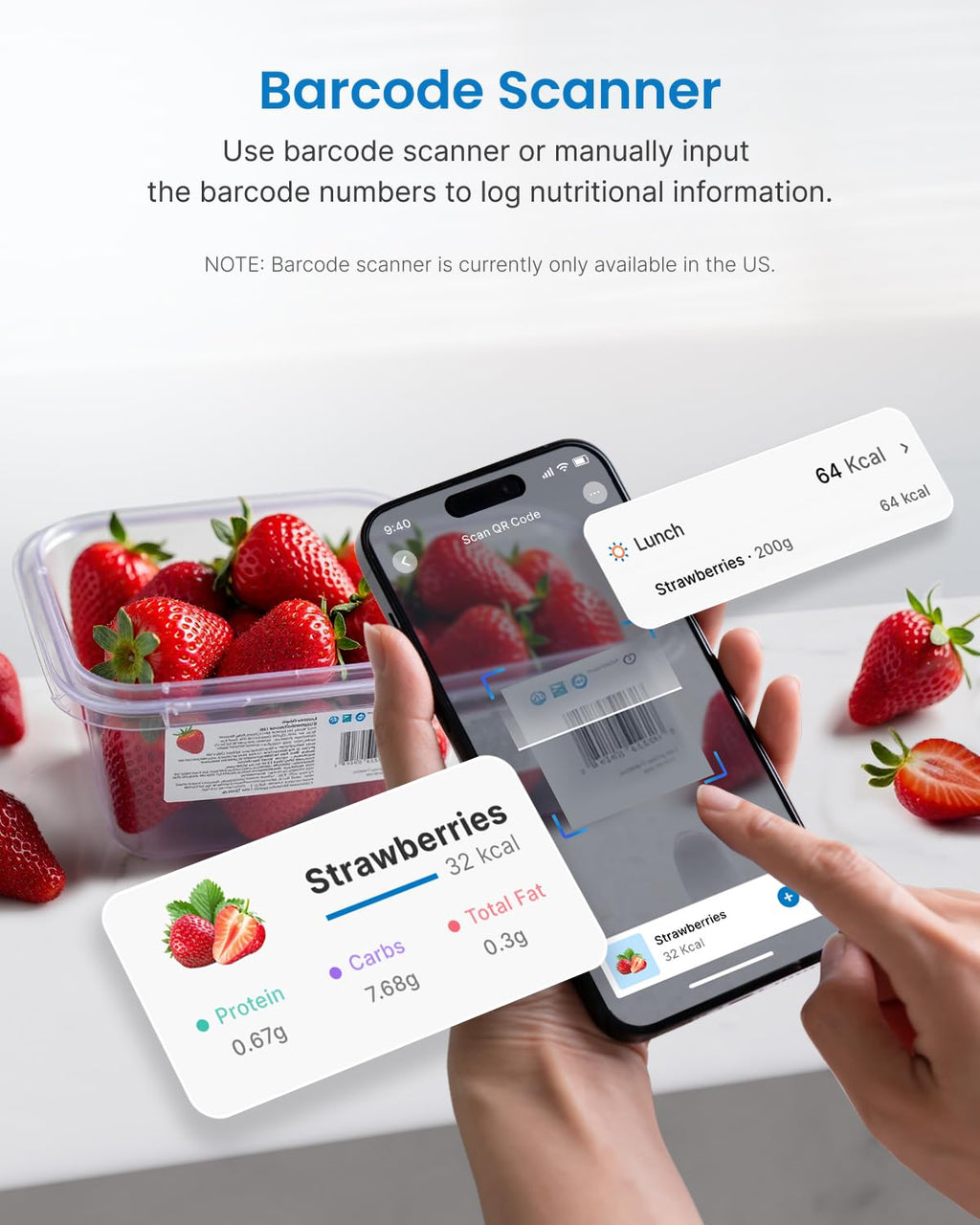 RENPHO Smart Food Weight Scale and RENPHO Smart Scale for Body Weight